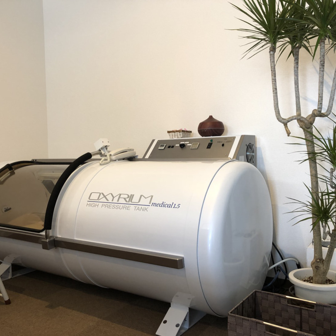 群馬県内では稀な1.5気圧酸素カプセルの写真